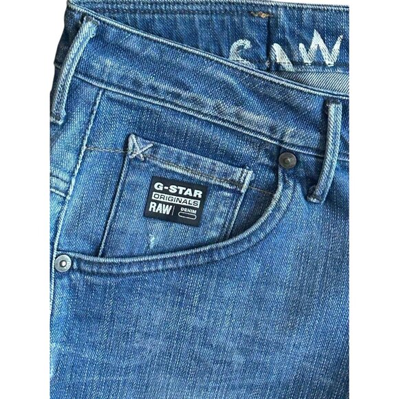 G-STAR Originals Raw 3301 Jeans Breaker Tapered Low Rise Twisted Seams 28 x 32 - Picture 3 of 14